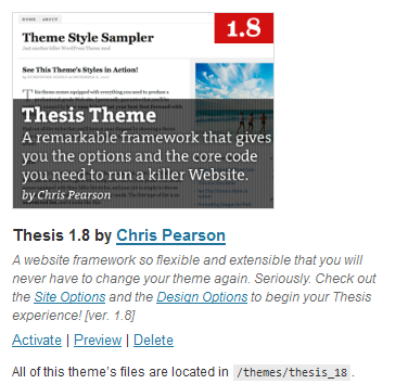 thesis theme wordpress help