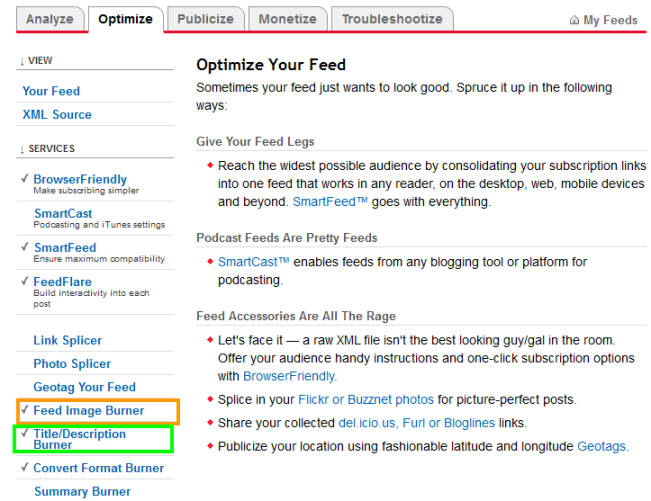 Optimize Your Feed