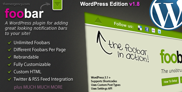 Premium Foobar Plugin for WordPress