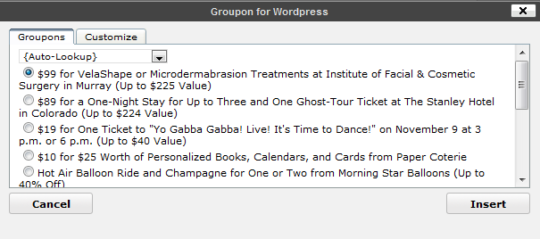 Groupon for WordPress
