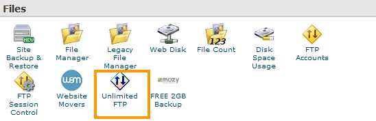 Unlimited FTP in cPanel