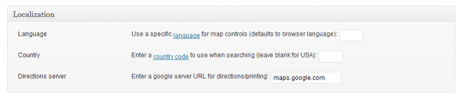 MapPress Localization - Language & Country