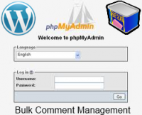 PHP My Admin Bulk Comment Management