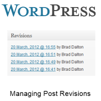 WordPress Post Revisions