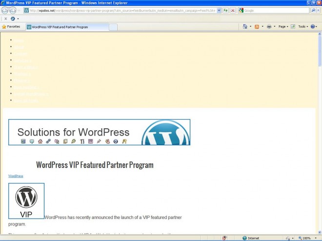 WordPress Sites Browser Test