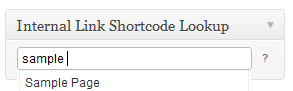 Internal Link Shortcode