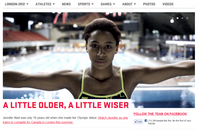 Olympic Website Canada