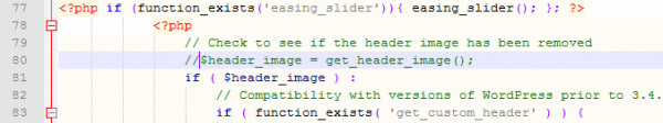 Add Slider Code To Header PHP 2011