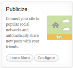 Use Publicize to share your posts automatically to your social networks