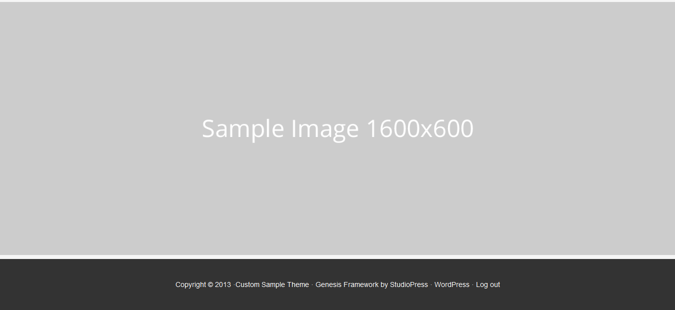 full width footer image