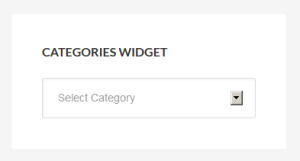 default category widget