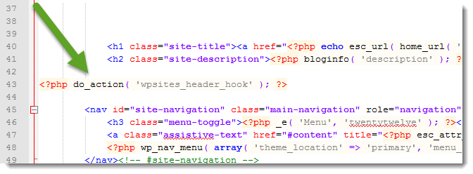 Add Action Hook To Header Template File