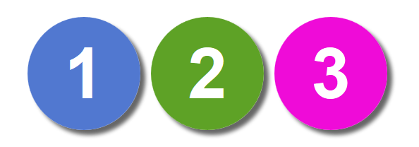 Colored Numbered Circles Using Pure CSS & HTML