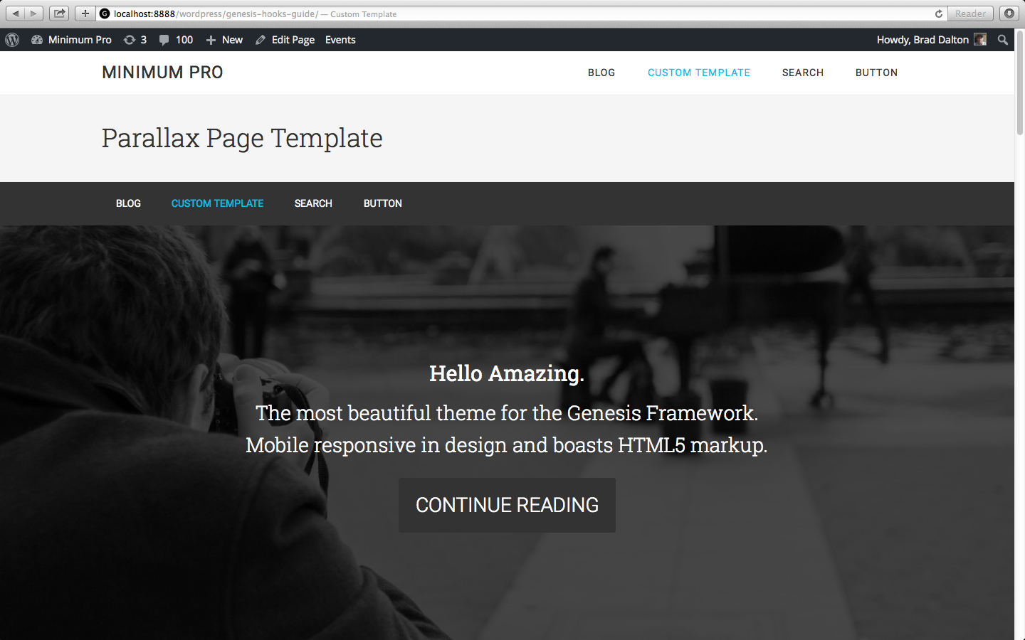 parallax-page-template