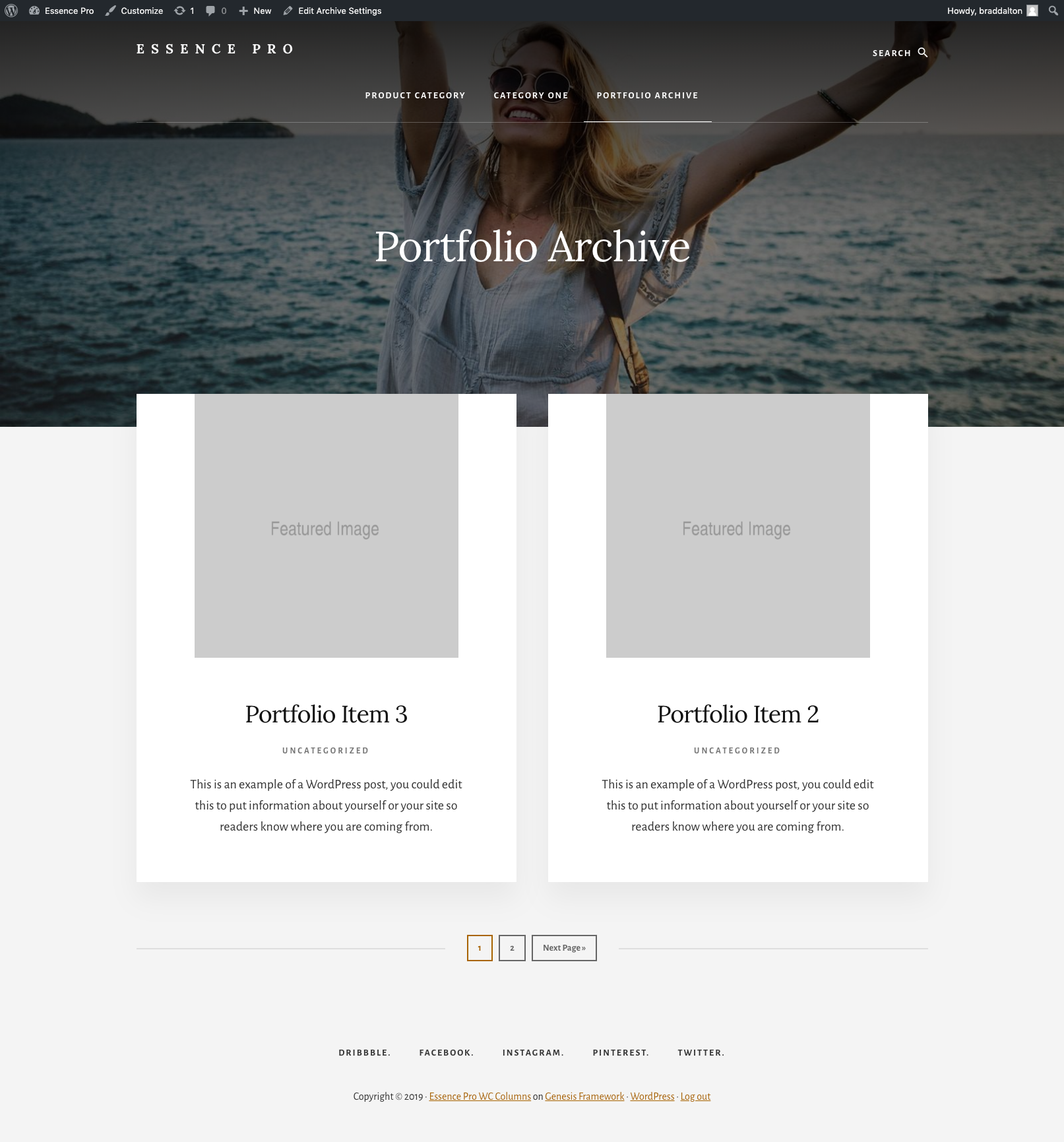 CPT Archive Template Style
