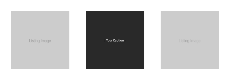 Show caption on featured image hover