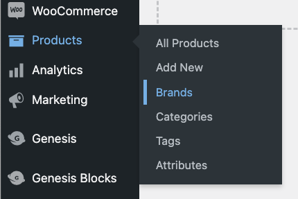 Brands Custom Taxonomy Added To Products