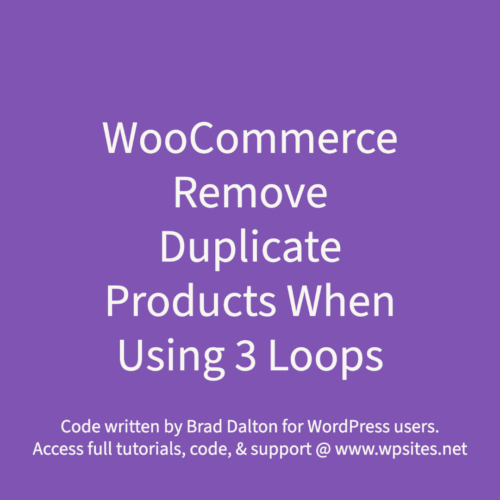 Remove Duplicate Products When Using 2 Loops For Products In Same Taxonomy Term
