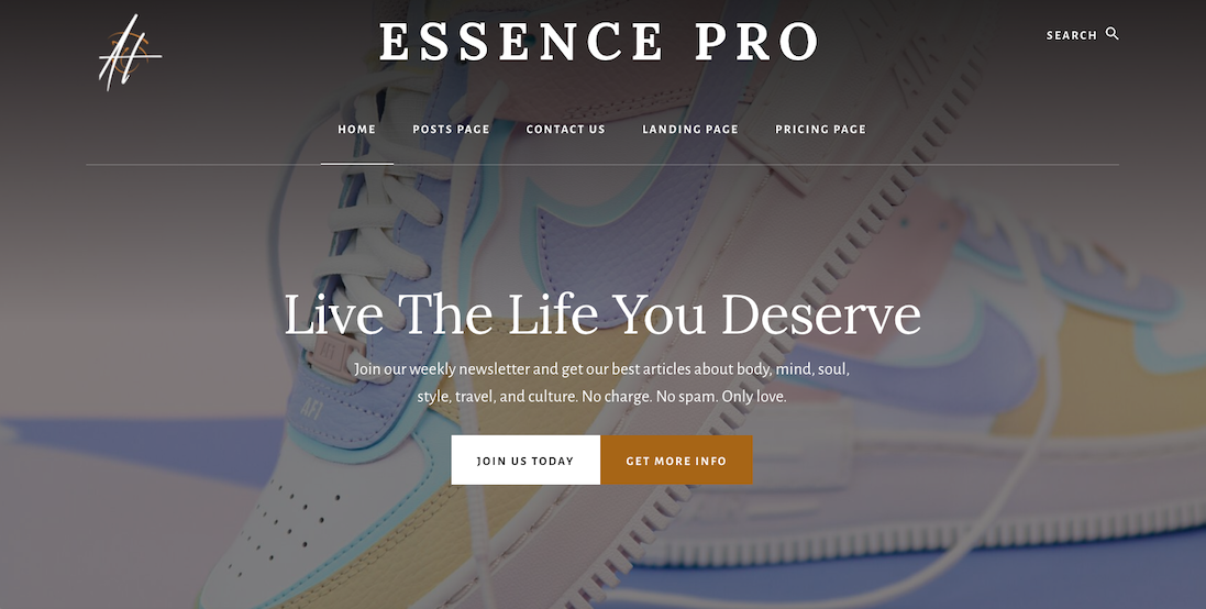 Essence Pro Desktop Screens