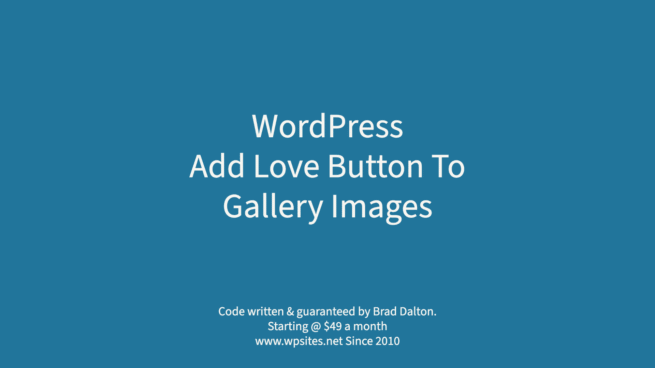 Add Favorite Button To Gallery Images