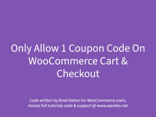 Remove Coupon Box WooCommerce PHP Code