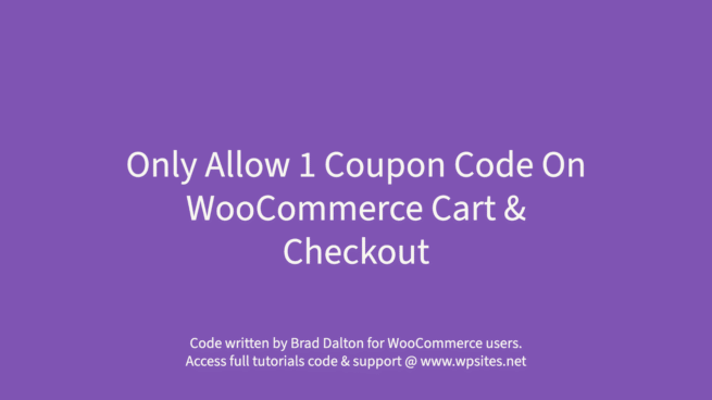 Remove Coupon Box WooCommerce PHP Code