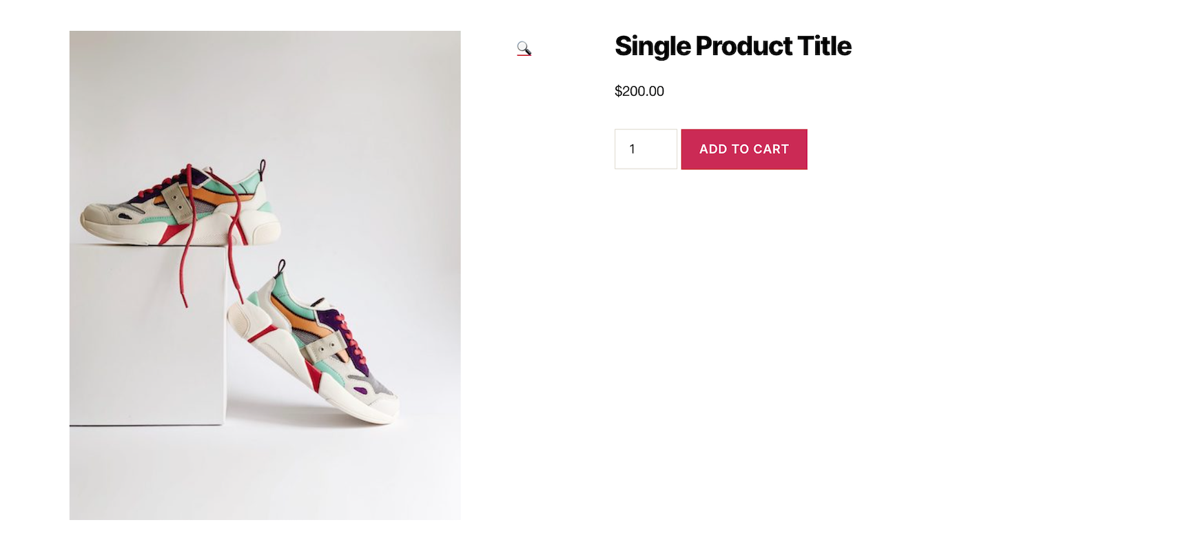 Single Product Page Default Product Title