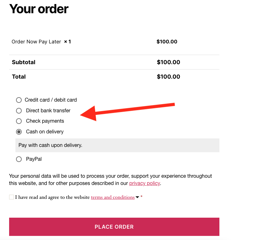 Display All Payment Options When Order Threshold Reached