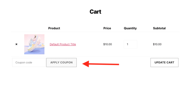 Show Coupon Field