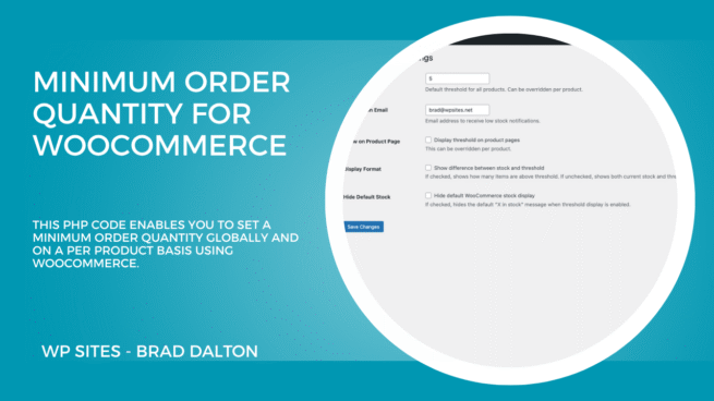 Minimum Order Quantity Based on Shipping Zone in WooCommerce