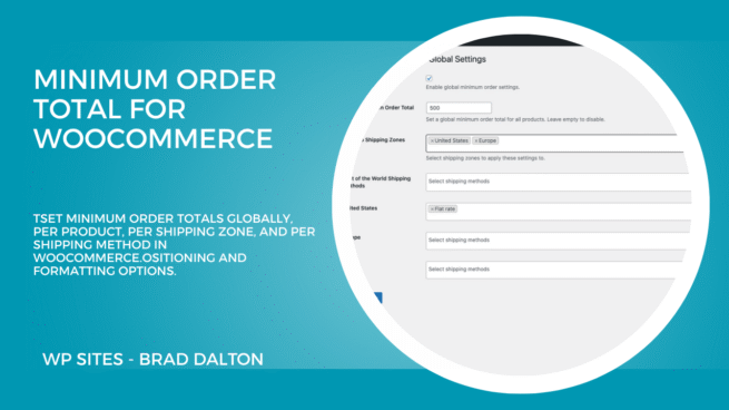Minimum Order Total - Global Settings