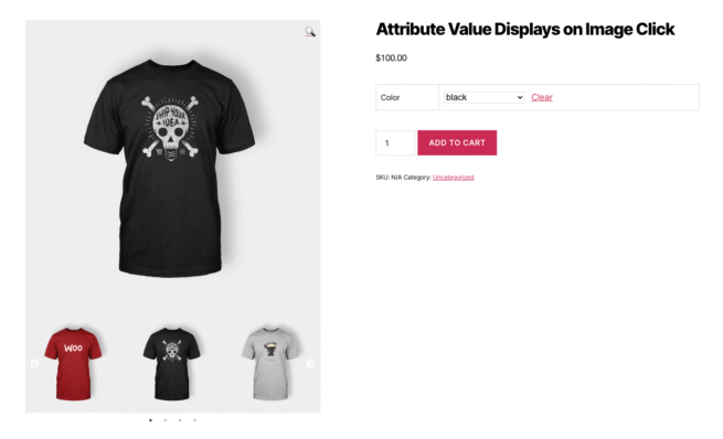 WooCommerce Variation Thumbnails in Slider