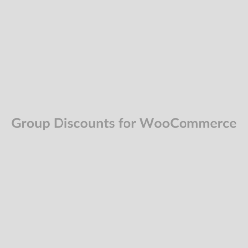 Group Discounts for WooCommerce