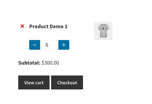 Add Ajax Quantity Selector Buttons To Mini Cart Widget in WooCommerce
