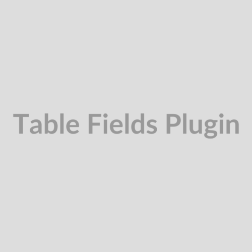 Table Fields Plugin for WooCommerce