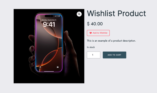 Wish List Button For WooCommerce Products