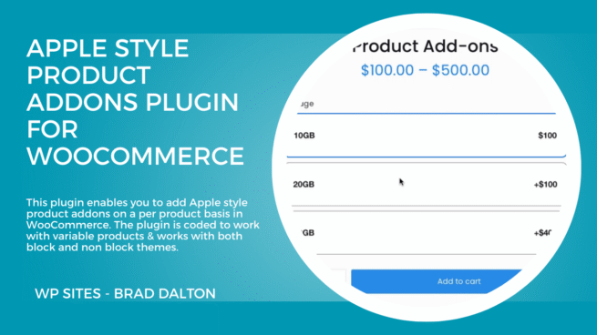 Apple Style Product Addons Plugin for WooCommerce
