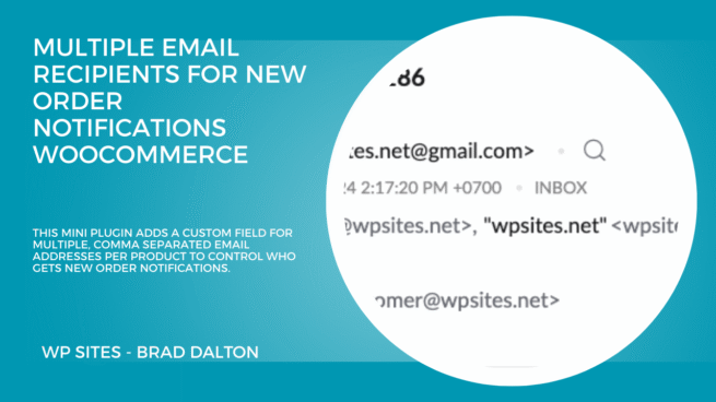 Multiple Email Recipients for New Order Notifications WooCommerce