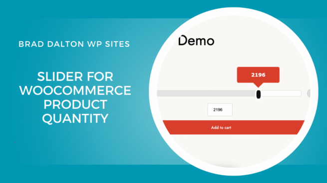 Slider For WooCommerce Product Quantity