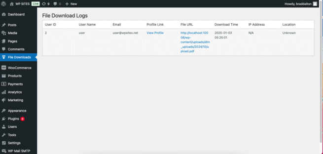 Email Notifications & Logs for File Downloads in WooCommerce