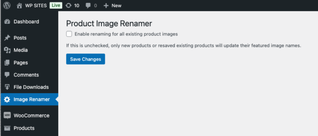 Rename Product Image File Name To Match Product ID in WooCommerce