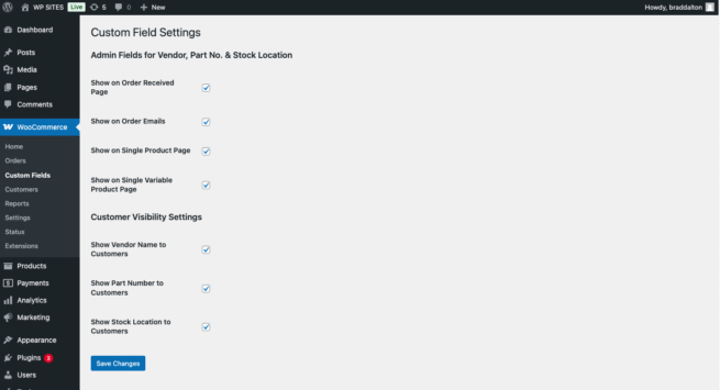 Conditional Custom Fields for Admins & Customers In WooCommerce