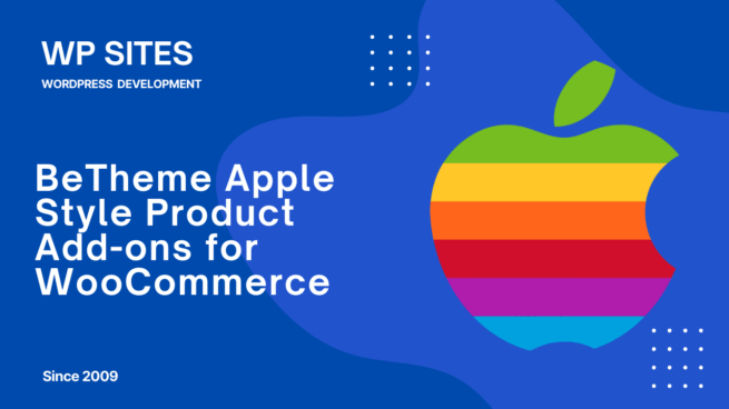 Be Theme Apple Style Product Add-ons for Variations