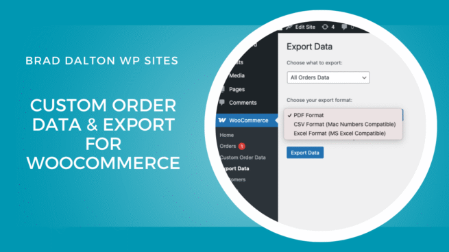 Custom Order Data & Export For WooCommerce