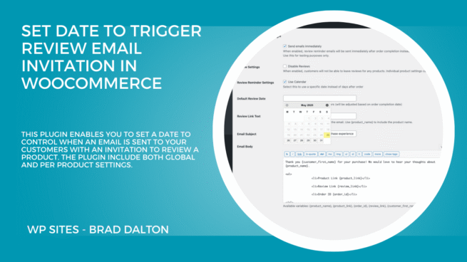 Date To Trigger Review Email Invitation