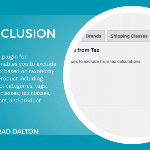 Tax Exclusion for WooCommerce
