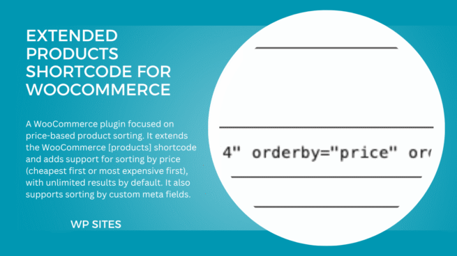 Extended Products Shortcode for WooCommerce