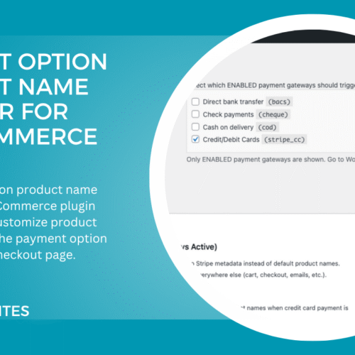 Payment Option Product Name Changer for WooCommerce