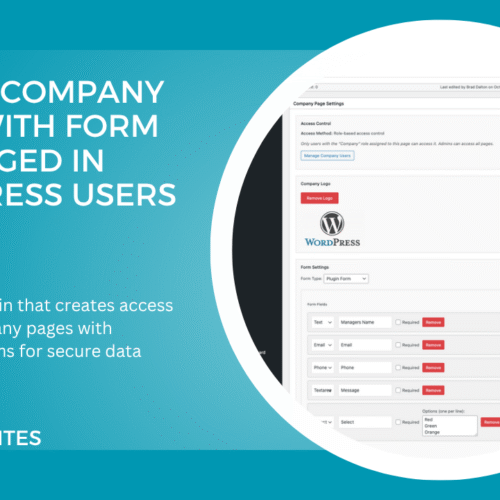 Private Company Form for Logged In WordPress Users