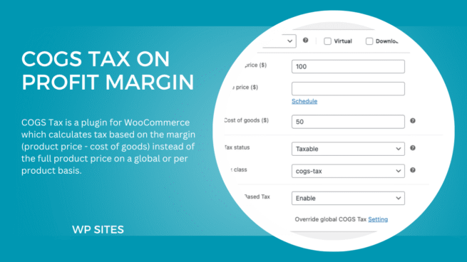 COGS Tax On Profit Margin